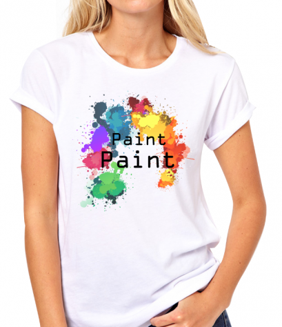 เสื้อยืดคอกลม Paint